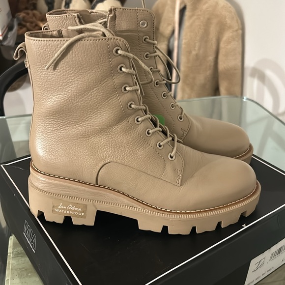 Taupe boots military combat tan 8.5 BNWT - Picture 2 of 14